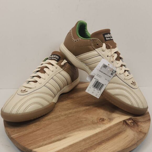 adidas Wales Bonner x Samba Millennium Nappa Wonder White Brown - IF6703 Size 10 - Picture 8 of 12
